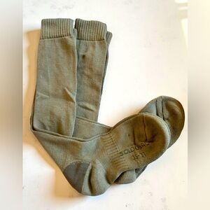 Bundle Of 4 Socks Green/Brown Boot Woman Size 5 NWOT